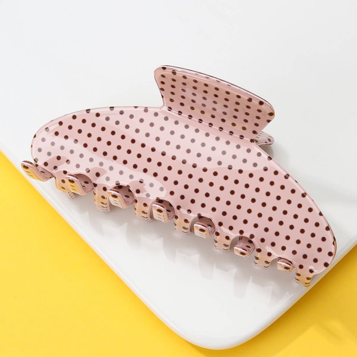Polka Dot Hair Claw Clips