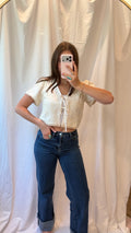 Ivory Bloom Top
