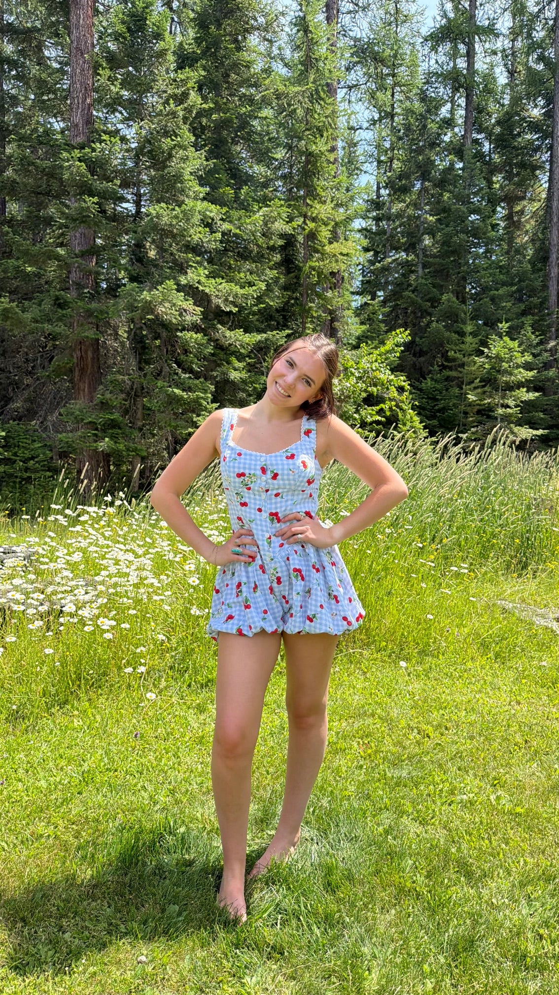 Cherry Pickin' Romper