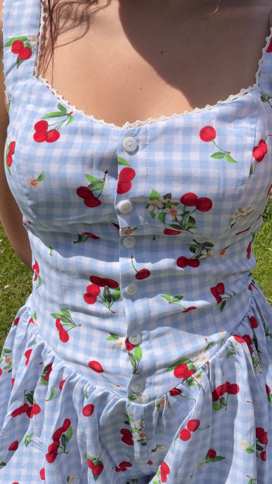 Cherry Pickin' Romper