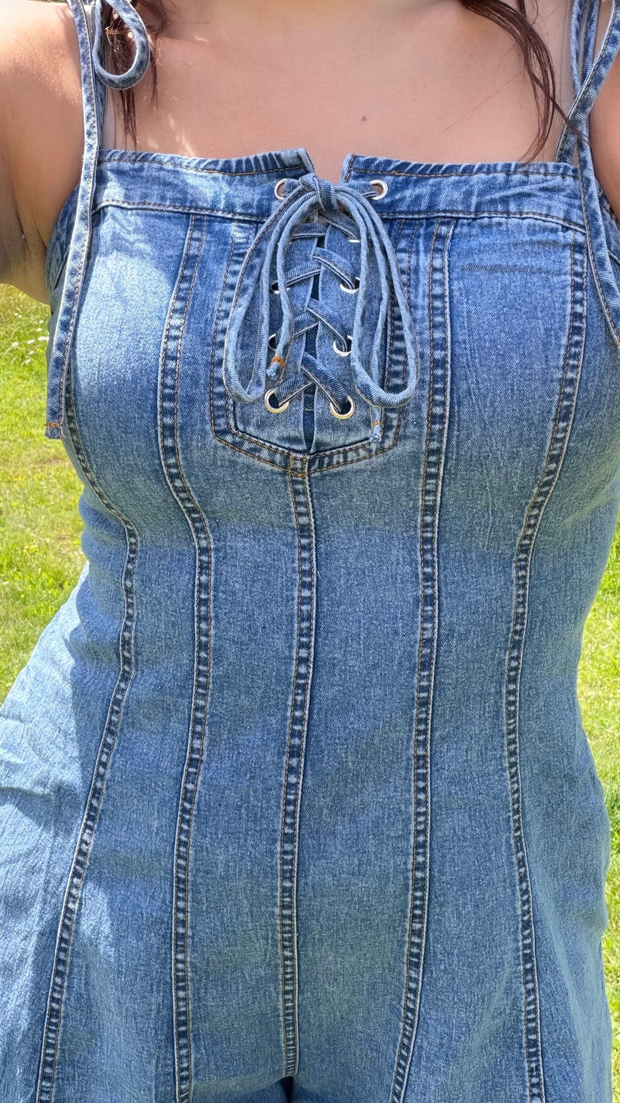 Denim Darling Romper